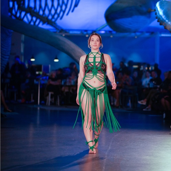 Handmade Macramé Rope Festival Dress GoodVibeGoda Original Design - Picture 9 of 16